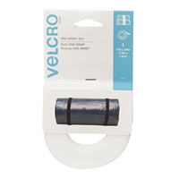 VELCRO 91808 ONE-WRAP Roll 12' x 0.75&quot; - White (1 Roll)