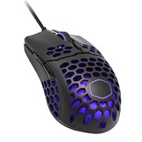 Cooler Master MM711 RGB-LED Lightweight 60g Wired Gaming Mouse - 16000 DPI Optical Sensor, 20 Million Click Omron Switches, Smooth Glide PTFE Feet, and Ambidextrous Honeycomb Shell - Matte Black