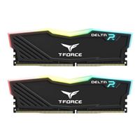 TeamGroup T-FORCE Delta RGB 16GB (2 x 8GB) DDR4-3600 PC4-28800 CL18 Dual Channel Desktop Memory Kit TF3D416G3600HC1 - Black