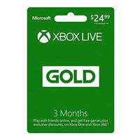 Microsoft Xbox Live Gold Card - 3 Month