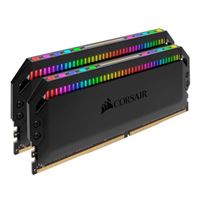 Corsair DOMINATOR PLATINUM RGB AMD Optimized 32GB (2 x 16GB) DDR4-3200 PC4-25600 CL16 Quad Channel Desktop Memory Kit CMT32GX4M2E3200 - Black