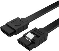 Sabrent SATA III (6 Gbit/s) Straight Data Cable with Locking Latch for HDD/SSD/CD and DVD Drives (3 Pack - 20-Inch) in Black (CB-SFK3)