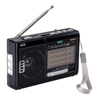 QFX R-39e AM/FM/SW Radio with Flashlight and USB/TF Player
