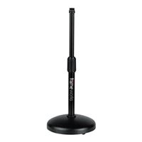 Gator Frameworks Desktop Microphone Stand with Round Weighted Base & Adjustable Height