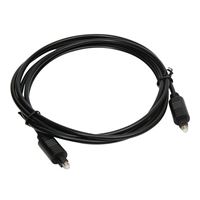 Inland Toslink Male to Male Digital Optical Cable 6 ft. - Black