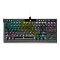 Corsair K70RGB TKL Champion Series Tenkeyless Mechanical Wired Keyboard with RGB Backlighting Black Gaming Keyboard - Cherry MX Speed Switch