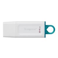 Kingston 64GB DataTraveler Exodia SuperSpeed+ USB 3.2 (Gen 1) Flash Drive - White