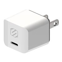 Scosche Industries PowerVolt 20W Mini Cube USB-C Fast Charger - White