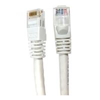 Micro Connectors 50 Ft. CAT 6 Snagless Molded Boot Ethernet Cable - White