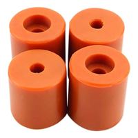Creality Hot Bed Leveling Column 3D Printer Silicone Stable Heat Bed Mounts Column Heat-Resistant Silicone Buffer for Ender-3/ 3S/ 3PRO/ 3V2, CR-10/ 10S/ 10V2/ 10MIN 4 PCS Orange