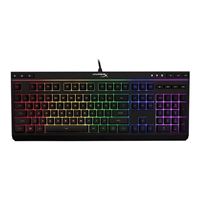 HyperX Alloy Core RGB Membrane Gaming Keyboard Comfortable Quiet Silent Keys with RGB LED Lighting Effects, Spill Resistant, Dedicated Media Keys Black - Refurbished
