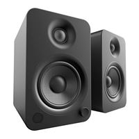 Kanto YU4 140W Powered Bookshelf Speakers with Bluetooth and Phono Preamp - Matte Black Pair