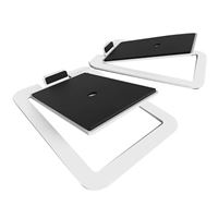 Kanto S4 Desktop Speaker Stands for Midsize Speakers 2 Pack - White