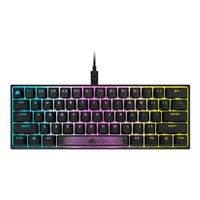 Corsair K65 RGB MINI 60% Mechanical Gaming Keyboard, Backlit RGB LED, Black - CHERRY MX SPEED