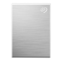 Seagate One Touch 1TB USB 3.2 Gen 2 Type-C External Portable SSD with Rescue Data Recovery Services - Silver