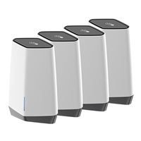 NETGEAR Orbi Pro WiFi6 AX6000 Tri Band Mesh Router with 3 Satellite Externders