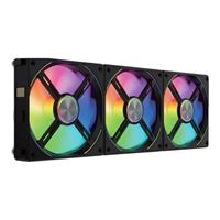 Lian Li UNI AL120 RGB Fluid Dynamic Bearing 120mm Case Fan - Black 3-Pack
