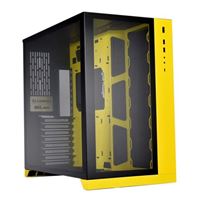 Lian Li PC-O11 Dynamic Tempered Glass eATX Full Tower Computer Case - Yellow