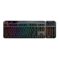 ASUS ROG Claymore II Wireless Modular Gaming Mechanical Keyboard, Detachable Numpad & Wrist Rest for TKL 80%/ 100%, Aura Sync, Media controls, Fast charge, USB 2.0 Passthrough Black - ROG RX Red Switches