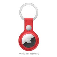 Apple AirTag Leather Key Ring - Red