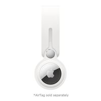 Apple AirTag Leather Loop - White