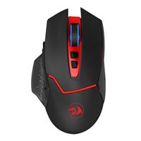 Redragon M690 Wireless Gaming Mouse with DPI Shifting, 2 Side Buttons, 30IPS 125/250/500HZ Polling Rate, High Speed Gaming Sensor, 5 DPI Adjustable, 4 Backlight Mode, 7 Programmable Buttons, Ergonomic Design, PC/ Mac - Black