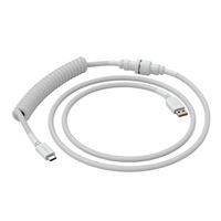 Glorious PC Gaming Race Coiled Cable 4.5 ft. - Ghost White