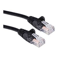 QVS 1 Ft. CAT 6 Flexible Molded Snagless Ethernet Cable - Black