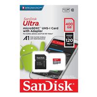 SanDisk 400GB Ultra microSDXC Class 10 / UHS-1 / A1 Flash Memory...