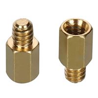 Micro Connectors #66-32 Brass Motherboard Standoffs for ATX Case - 30 Pack