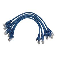 Inland 1 Ft. CAT 6 Snagless, Cross UTP, Bare Copper Ethernet Cable - Blue