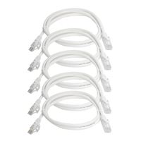 Inland 3 ft. CAT 6 UTP High Performance Ethernet Cables 5 Pack - White