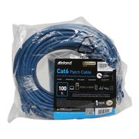 Inland 100 ft. CAT 6 UTP High Performance Ethernet Cable - Blue