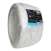 Inland 500 Ft. CAT 6 Bare Solid Copper, FTP, Bulk Ethernet Cable - White