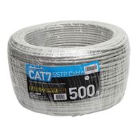 Inland 500 Ft. CAT 7 Bare Copper stranded SFTP, Bulk Ethernet Cable - Gray
