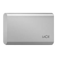 Seagate 500GB LaCie Portable SSD External Solid State Drive - USB-C, USB 3.2 Gen 2, speeds up to 1050MB/s, Moon Silver, for Mac PC and iPad, with Rescue Services (STKS500400)