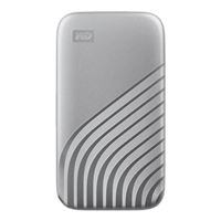 WD 1TB My Passport SSD External Portable Solid State Drive, Up to 1,050 MB/s, USB 3.2 Gen-2 and USB-C Compatible - Silver