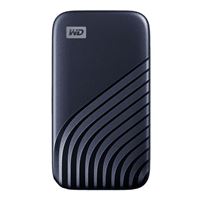 WD 2TB My Passport SSD External Portable Solid State Drive, Up to 1,050 MB/s, USB 3.2 Gen-2 and USB-C Compatible - Blue