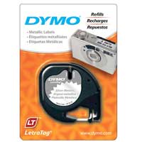 Dymo 91338 LetraTag Silver Matallic Tape