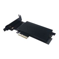 Micro Connectors M.2 NVMe SSD PCIe 4.0 Adapter with Covered Heat Sink
