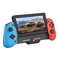 NexiGo Switch Controller for Handheld Mode, Ergonomic Controller for Ninetendo Switch with 6-Axis Gyro, Dual Motor Vibration, PD Fast Charge, compatible with All Games Blue & Red