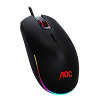 AOC GM500 RGB Wired Gaming Mouse, OMRON (L&R) Switches