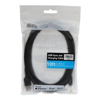Inland 10ft Lightning to USB Cable - Black