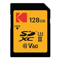 Emtec International Kodak 128GB UHS-II U3 V60 Ultra Pro microSDXC Memory Card Read 300MB/S Write 100MB/S
