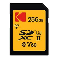 Emtec International Kodak 256GB UHS-II U3 V60 Ultra Pro SDXC Memory Card Read 300MB/S Write 100MB/S