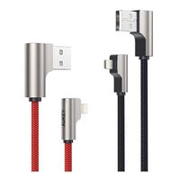Aukey CB-AL01 2m Right Angle Lightning Cable - 2 Pack