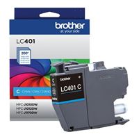 Brother LC401C Standard Yield Cyan Ink Cartridge