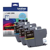 Brother LC4013PK Standard Yield Color Ink Cartridges 3-Pack