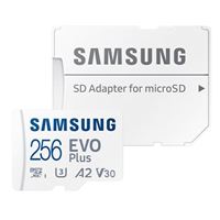 Samsung 256 GB EVO Plus microSDXC Class 10 / UHS-1 Flash Memory Card with Adapter