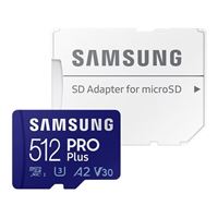 Samsung Pro Plus 512GB microSDXC Card Class 10 UHS-I V30 U3 Flash Memory Card with Adapter